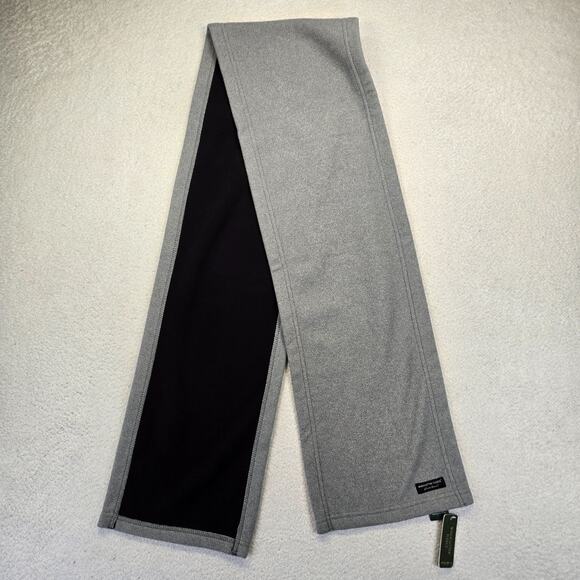 Eddie Bauer Scarf Windshield Fleece Unisex Gray Strip Fleece Liner 62"x9" New - Picture 1 of 8